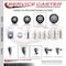 Service Caster 4 Inch Black Polyurethane Wheel Swivel 58 Inch Threaded Stem Caster with Brake SCC SCC-TS20S414-PPUB-BLK-TLB-58212 - alternate 2